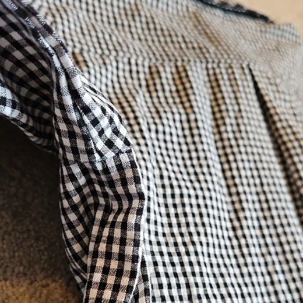 Tuckernuck Cotton and Hemp Black and White Gingham Dress - Picture 11 of 16
